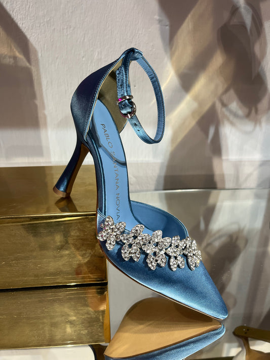 Aura azul guirnalda